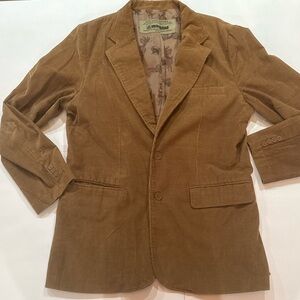 Vintage Corduroy Blazer Brown Dragon Lined Sport Coat Men’s Medium Y2K